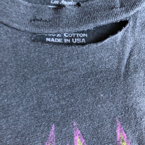 Extra-Small Womens Destroyed Def Leppard Grey Cat Tshirt - Picture 8 of 8